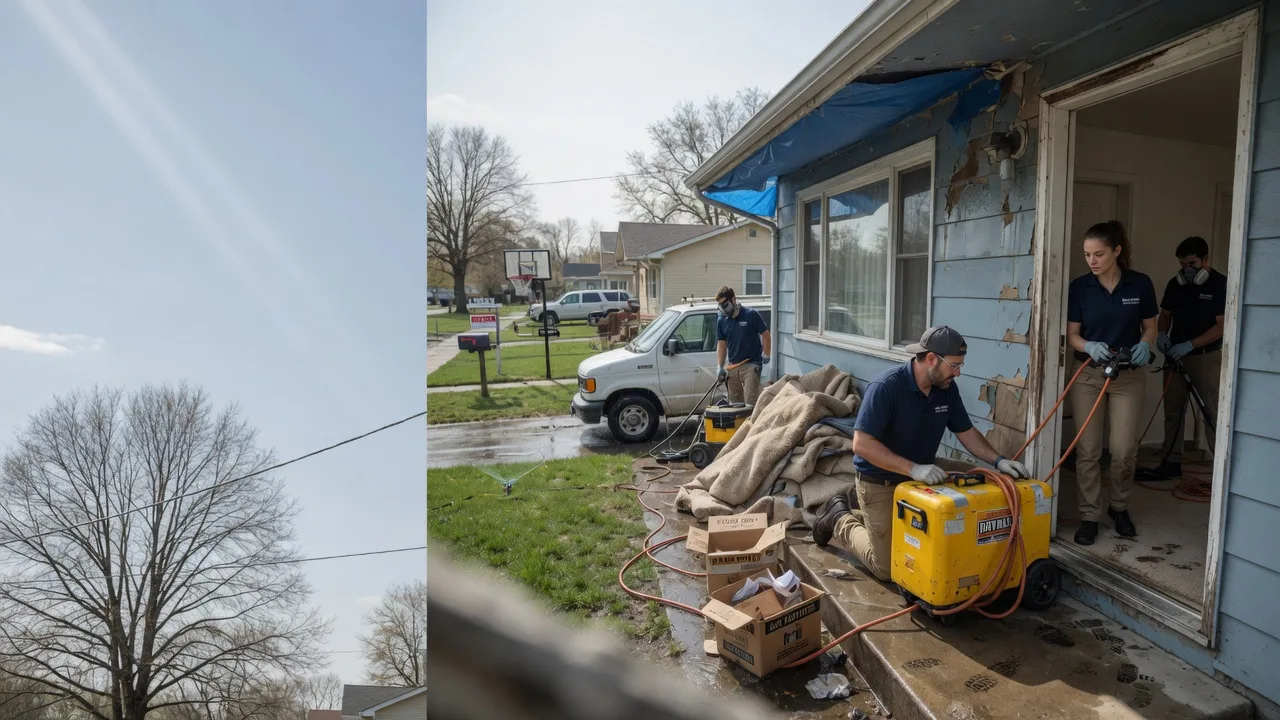 Basement Flood Cleanup in Romulus, MI near me